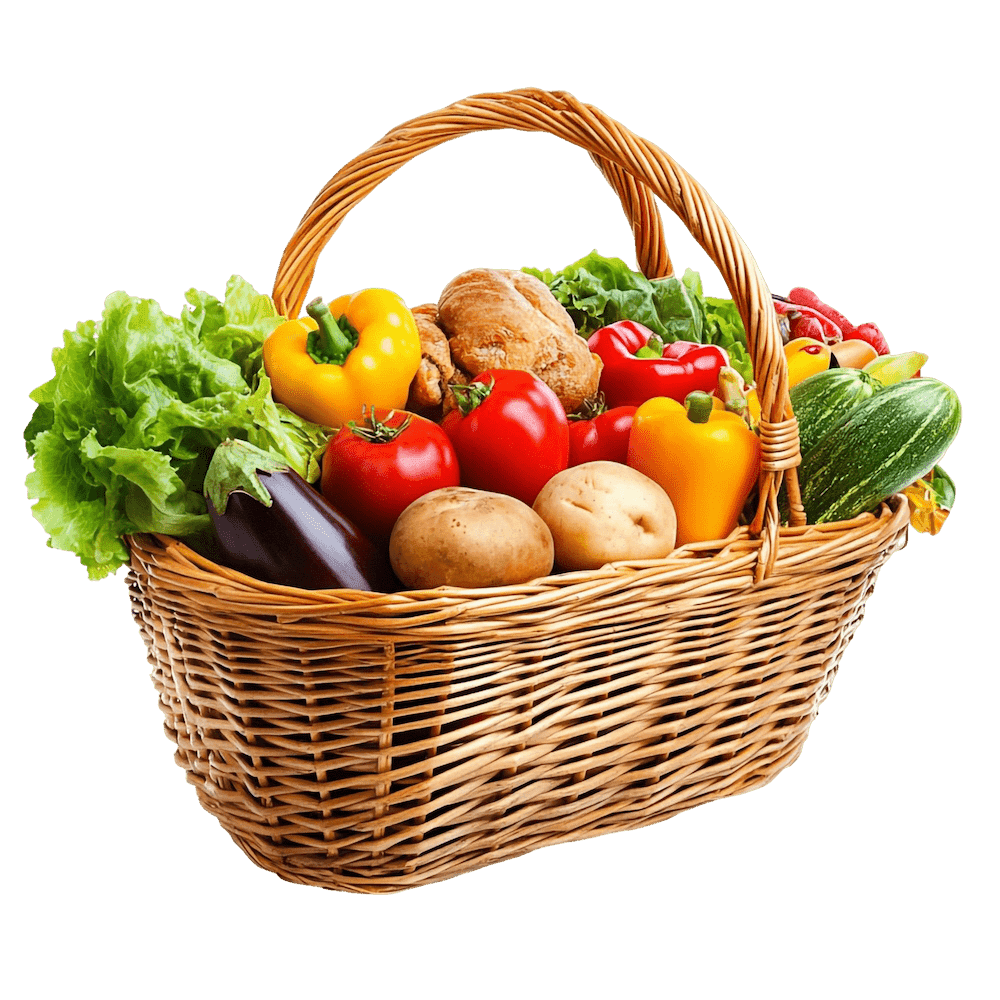Fresh vegetables in basket
